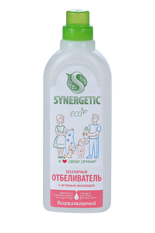 Отбеливатель Synergetic д/белья и поверхностей 1 л