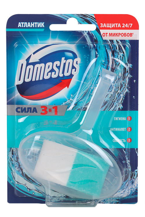 Блок гигиенический д/унитаза Domestos Атлантик 40 г