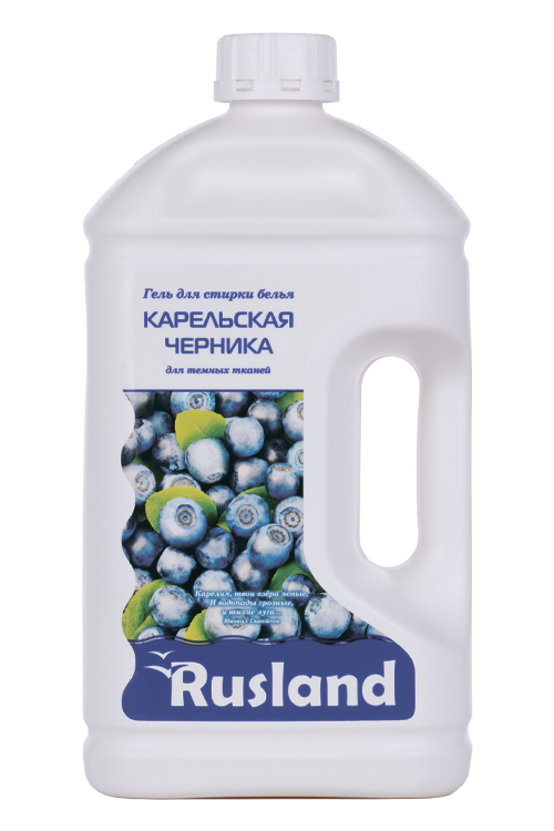 Гель д/стирки белья Rusland «Карельская черника» д/темных тканей, 2,5 л