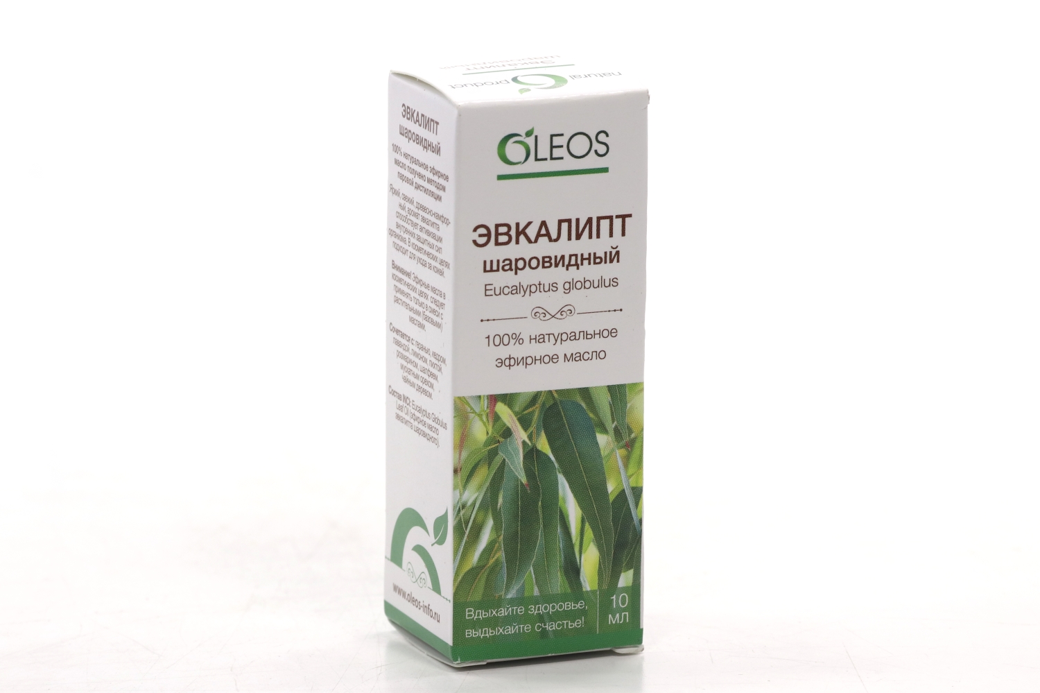 Масло Oleos Эвкалипт шаровидный эфирное, 10 мл