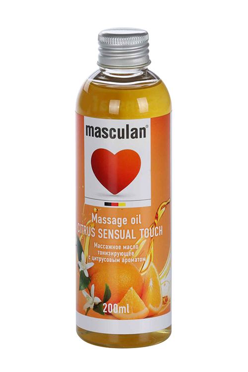 Масло массажное Masculan тонизирующее с цитрусовым ароматом, 200 мл