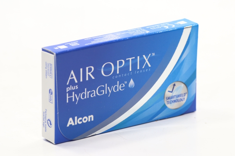 Контактные линзы Air Optix plus HydraGlyde (3) ежемесячные -5.25/14.20/8.6, 3 шт