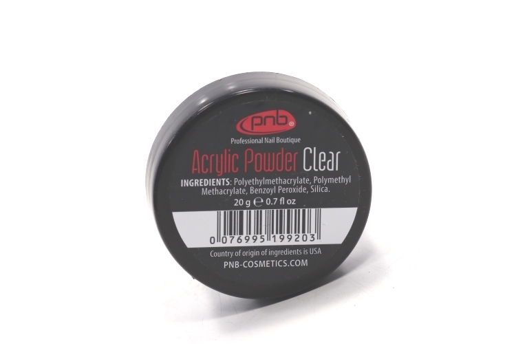 Акриловая пудра PNB Acrylic Powder Clear, 20 г