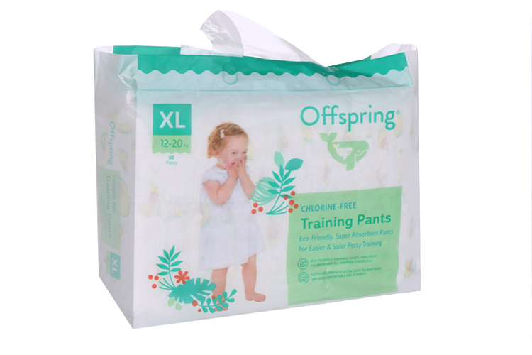 Трусики-подгузники Offspring XL (12-20 кг), 30 шт, Авокадо