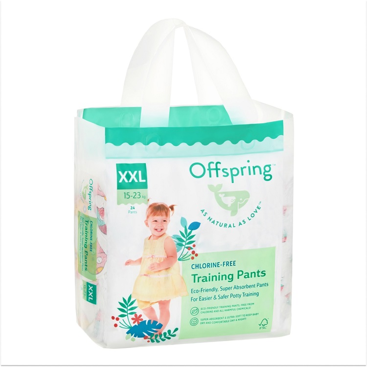 Трусики-подгузники Offspring XXL (15-23кг), 24 шт, Совы