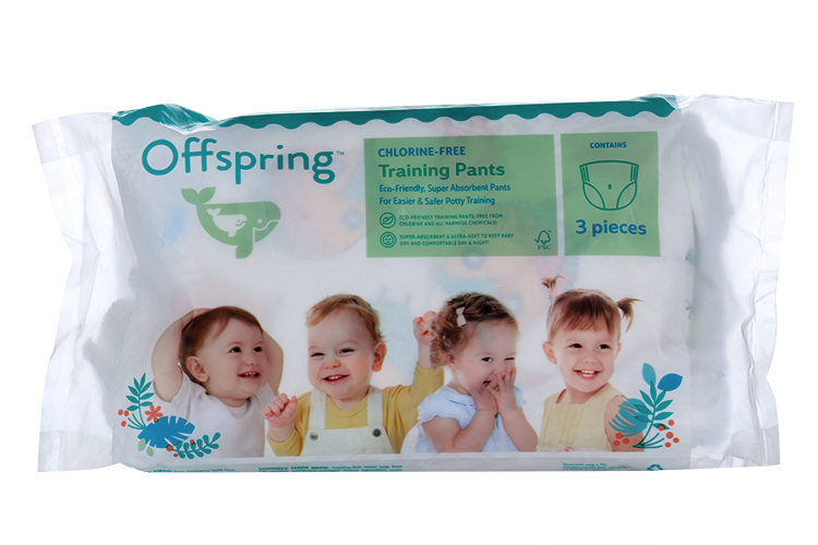Трусики-подгузники Offspring Тревел пак XXL (15-23кг), 3 шт, три расцветки