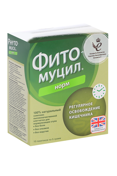 Фитомуцил Норм, 5 г, 10 шт, порошок для приготовления суспензии для приема внутрь