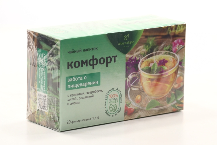 Чайный напиток Алтай-Селигор Комфорт, 1,5 г, 20 шт, ф/п
