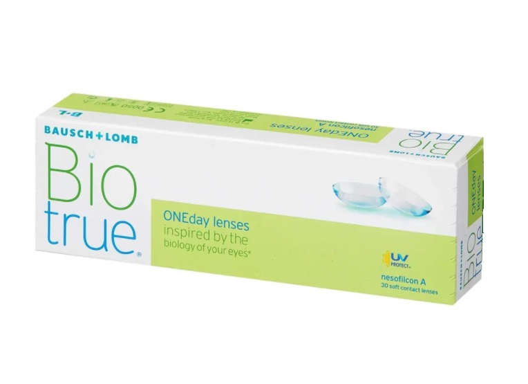 Линзы Bausch+Lomb BioTrue ONEday контактные R 8.6 (диоптрия -2,75), 30 шт