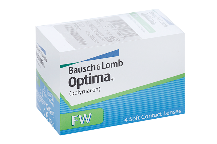 Линзы Bausch+Lomb Optima FW контактные R 8.7 (диоптрия -8,5), 4 шт