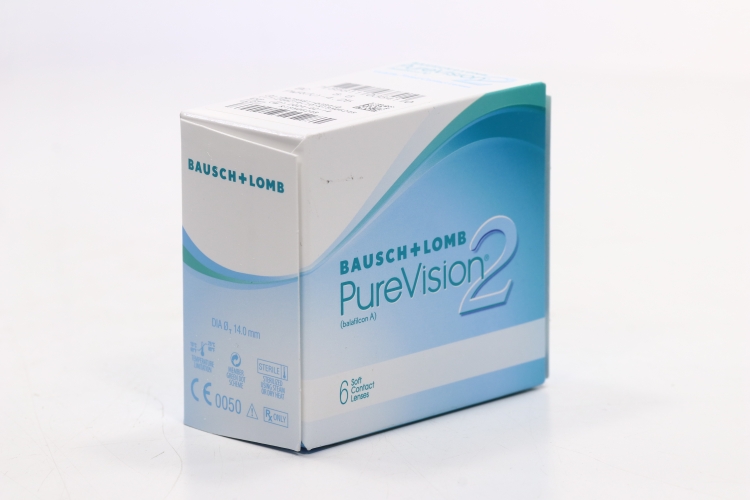 Линзы Bausch+Lomb Pure Vision 2 контактные R 8.6 (диоптрия -4,25), 6 шт