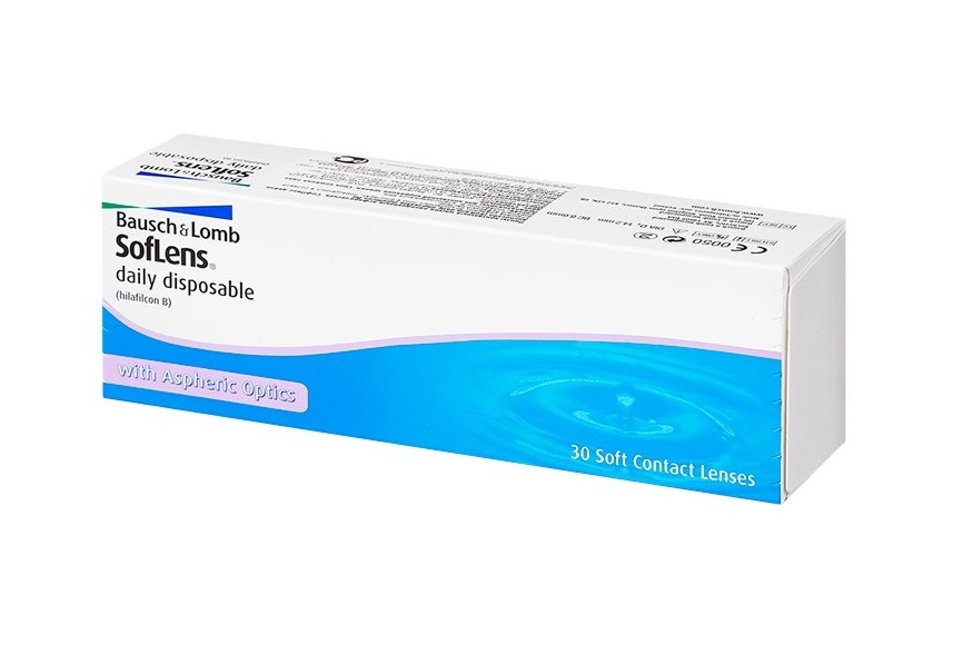 Линзы Bausch+Lomb Soflens Daily Disposable контактные R 8.6 D -3.50, 30 шт