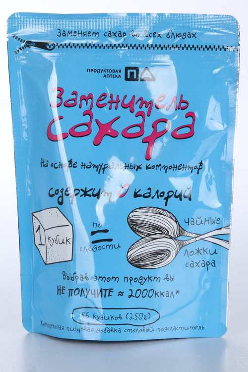 Заменитель сахара Продуктовая Аптека 2 Ложки, 250 г