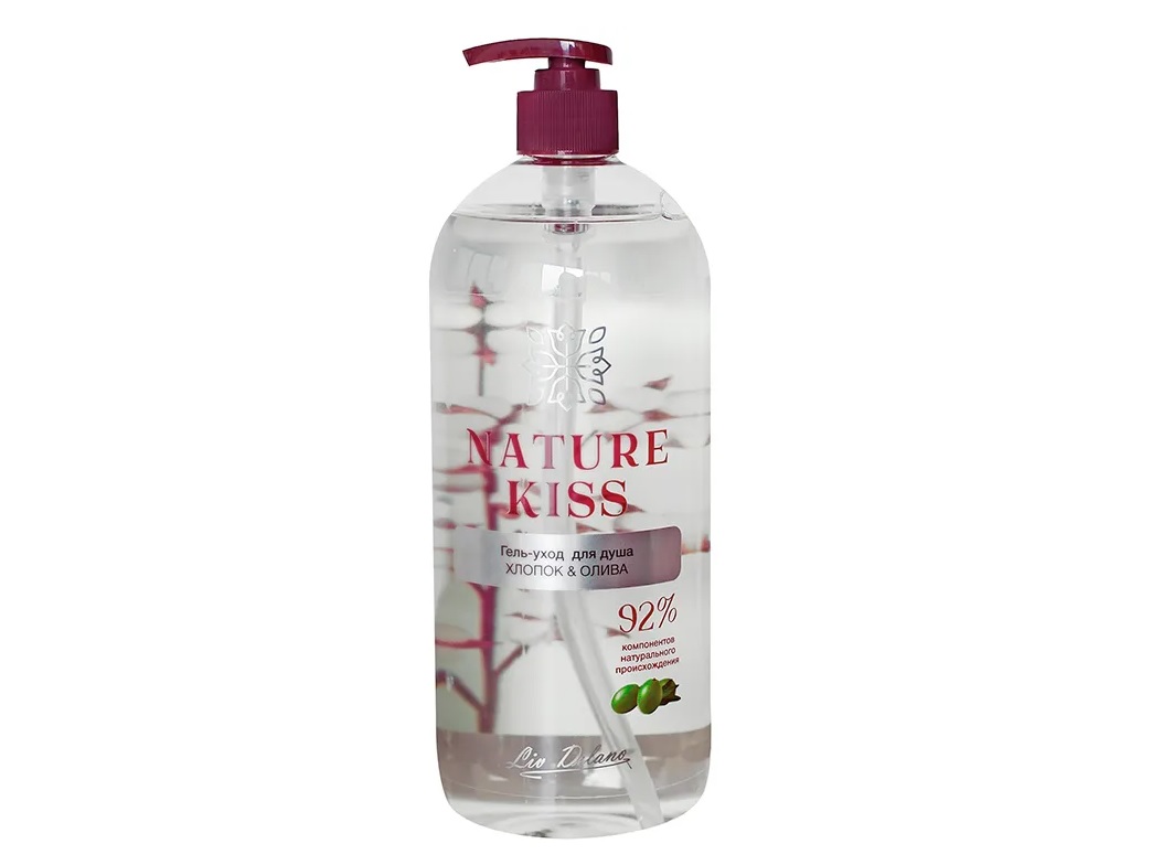 Гель-уход Nature Kiss Хлопок и олива, 1 000 мл
