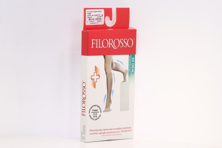 Гольфы FILOROSSO Terapia компрессионные 50 den 2 класс черный р.1