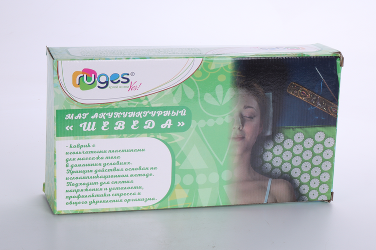 Коврик акупунктурный RUGES шеведа зеленый