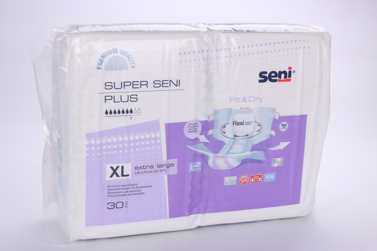 Подгузники д/взрослых Seni SUPER PLUS Extra Large, 30 шт