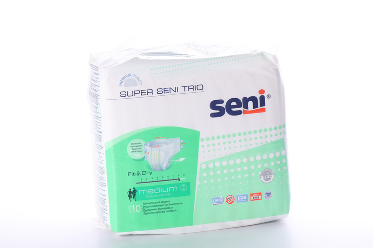 Подгузники д/взрослых Seni SUPER TRIO Medium, 10 шт