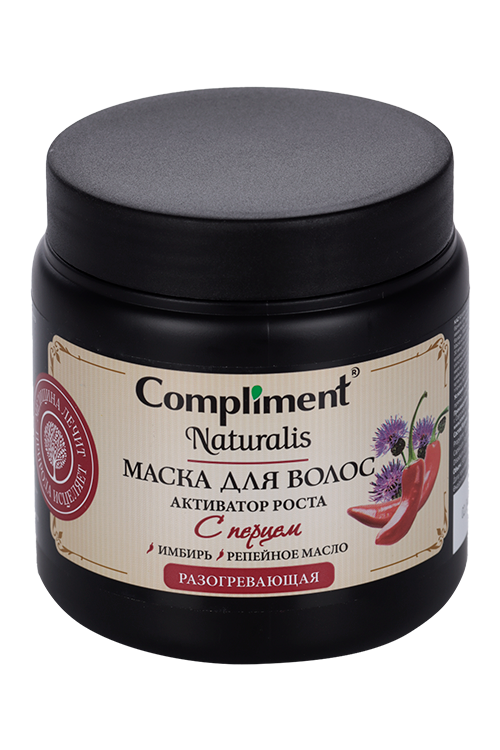 Маска Compliment naturalis д/волос активатор роста с перцем, 500 мл