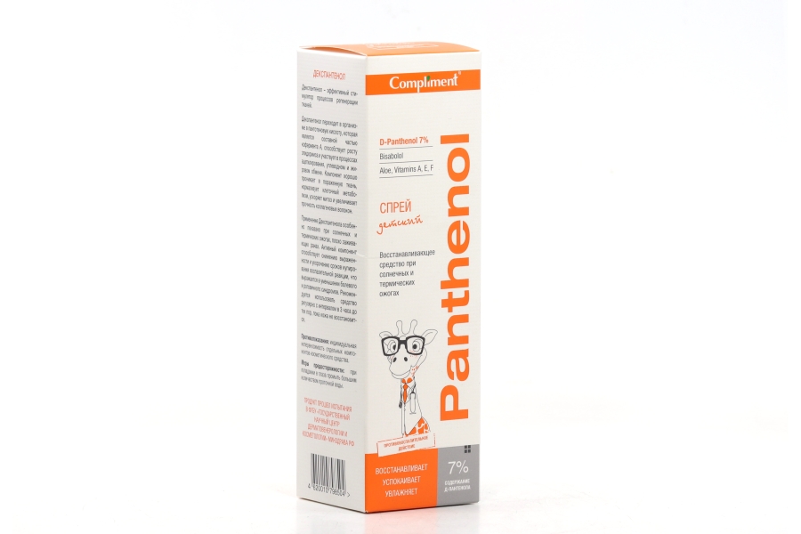 Спрей Compliment Panthenol восстанав детск при солнеч/термич ожогах 3+, 150 мл
