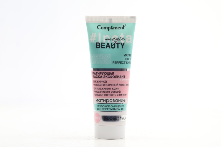 Маска-эксфолиант Compliment Insta magic beauty д/жир/комбинир кожи лица матирующ, 130 мл