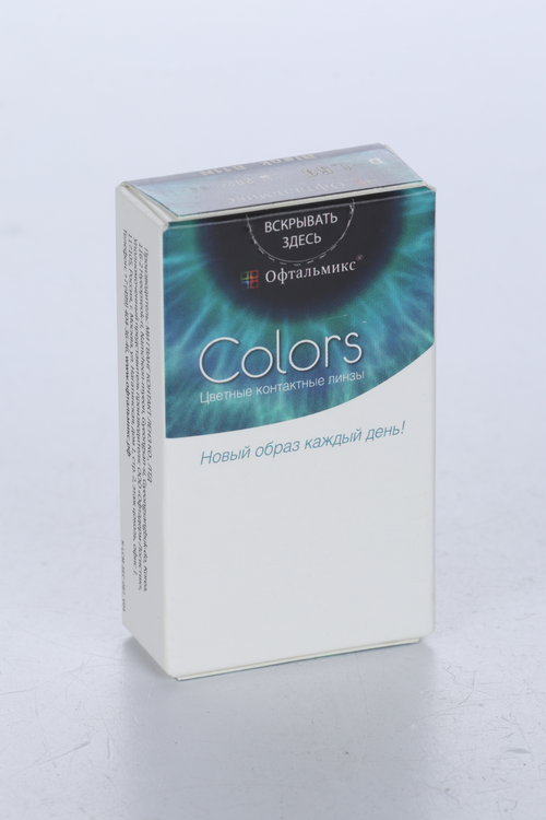 Контактные линзы цветные Офтальмикс Colors черная ночь D -1.5 DIA 14.2