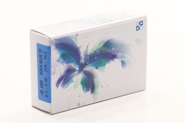 Контактные линзы цветные Офтальмикс Butterfly 3-Color васильковый D — 0.00 DIA 14.2