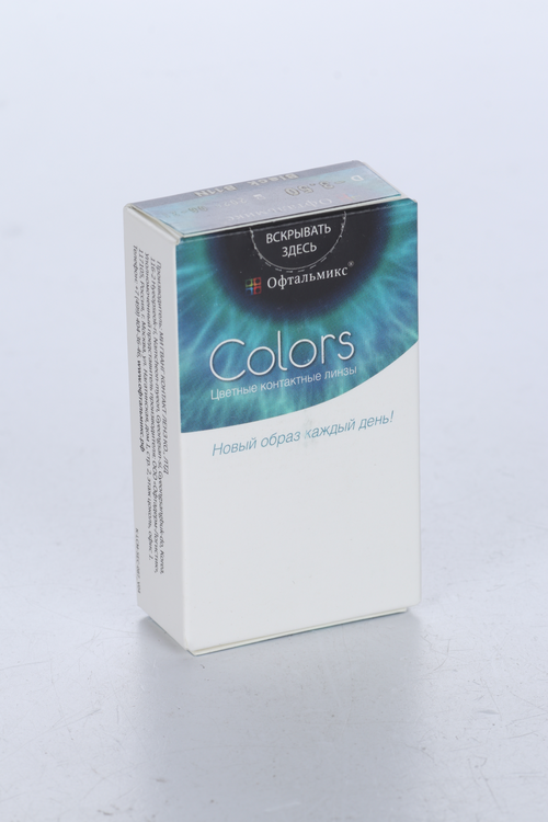Контактные линзы цветные Офтальмикс Colors черная ночь D -3.5 DIA 14.2