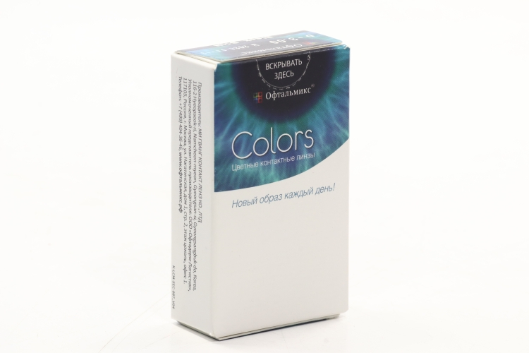 Контактные линзы цветные Офтальмикс Colors черная ночь D -3.0 DIA 14.2