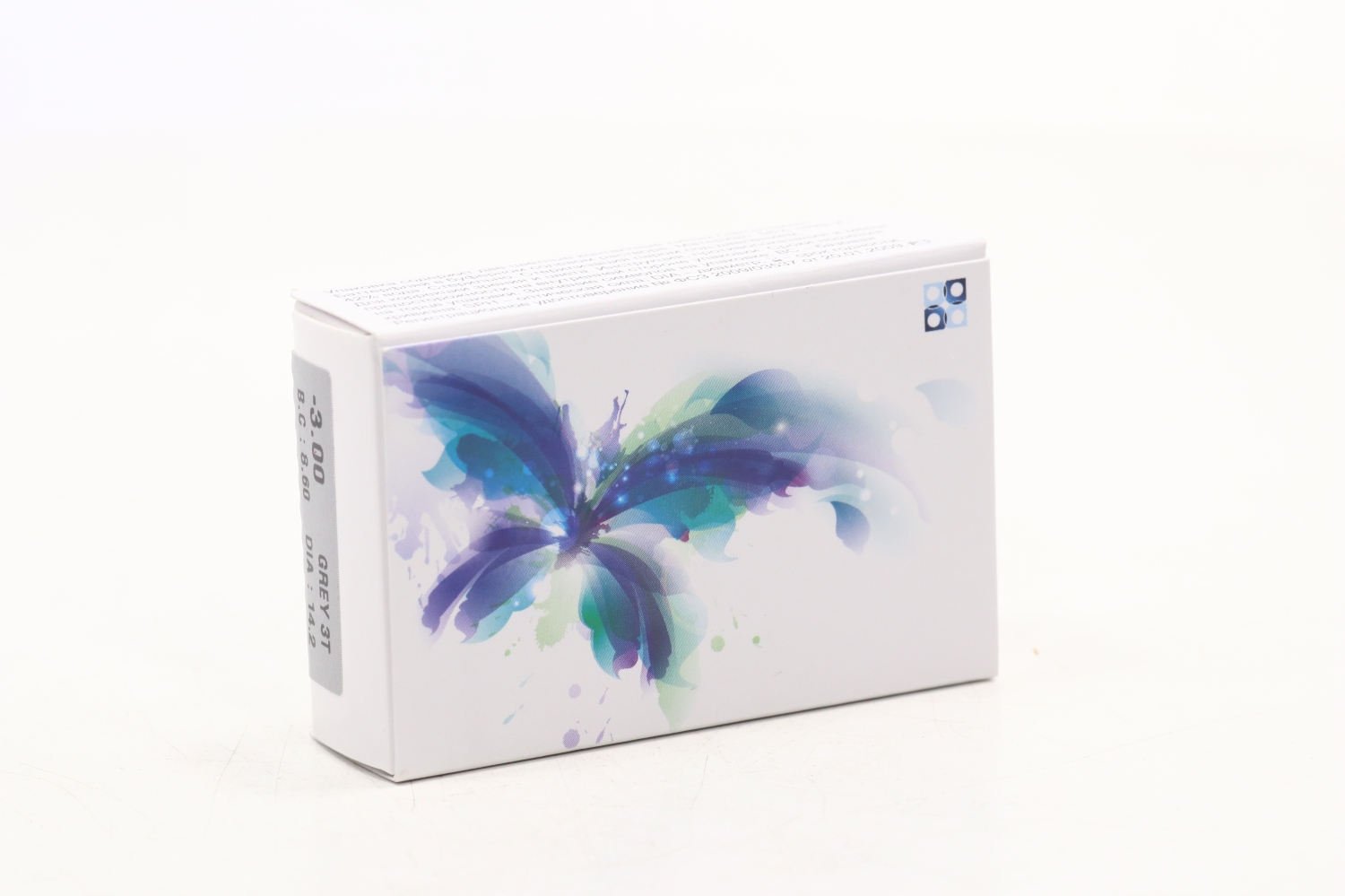 Контактные линзы цветные Офтальмикс Butterfly 3-Color жемчужно-серый D -3.0 DIA 14.2
