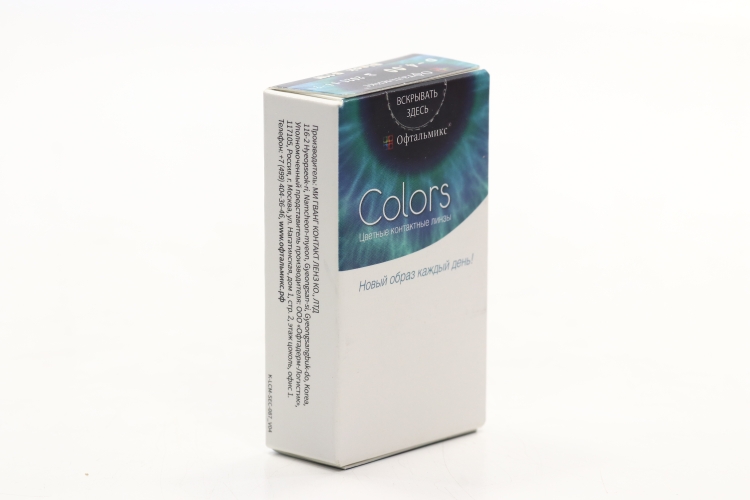Контактные линзы цветные Офтальмикс Colors черная ночь D -4.0 DIA 14.2