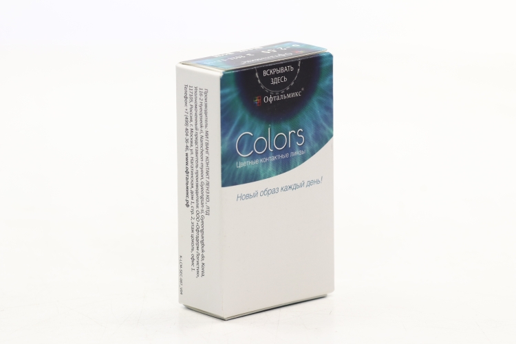 Контактные линзы цветные Офтальмикс Colors черная ночь D -2.5 DIA 14.2
