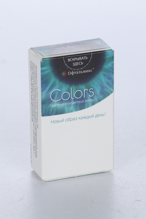 Контактные линзы цветные Офтальмикс Colors черная ночь D -4.5DIA 14.2