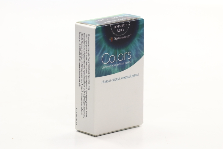Контактные линзы цветные Офтальмикс Colors Green D -5.0 DIA 14.2 (пара)