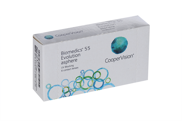 Контактные линзы Cooper Vision Biomedics 55 Evolution D -2.25 R 8.6, 6 шт