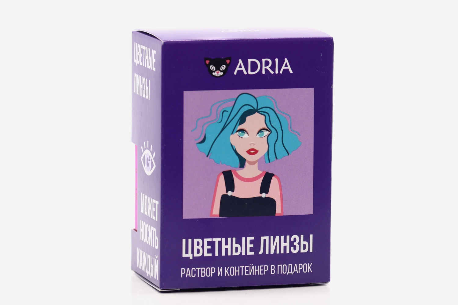 Контактные линзы Adria Color 1 Tone Blue мягкие/квартальные 0.00/14.0/8.6, 2 шт