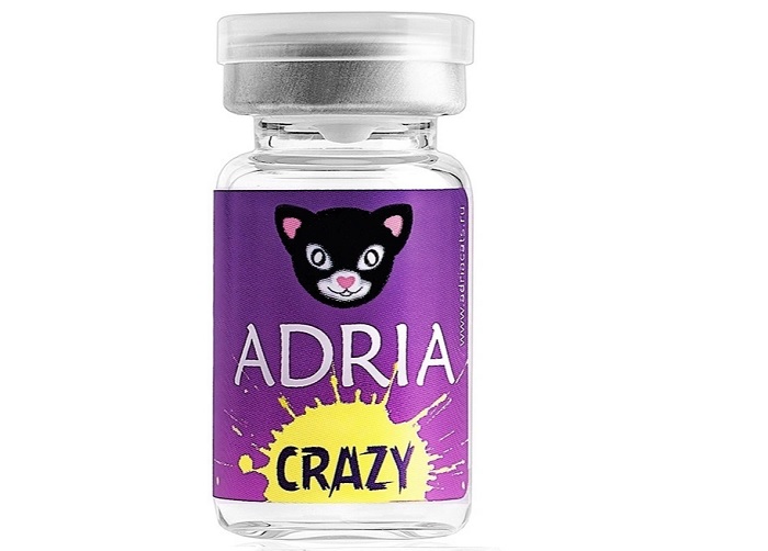 Контактные линзы Adria Crazy Psycho квартальные белый 0.00/14.0/8.6
