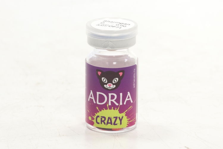 Контактные линзы Adria Crazy Sharingan квартальные красный 0.00/14.0/8.6