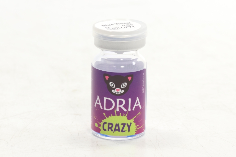 Контактные линзы Adria Crazy квартальные голубое колесо 0.00/14.0/8.6