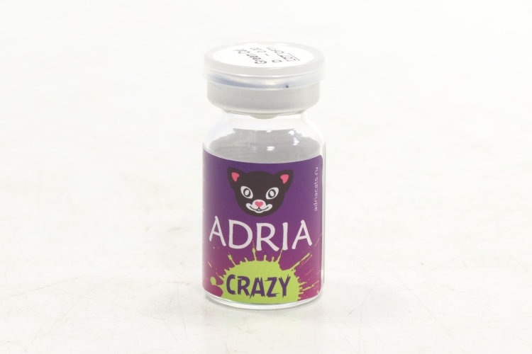 Контактные линзы Adria Crazy квартальные зеленая кошка 0.00/14.0/8.6