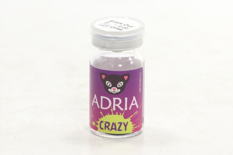 Контактные линзы Adria Crazy квартальные черный 0.00/14.0/8.6