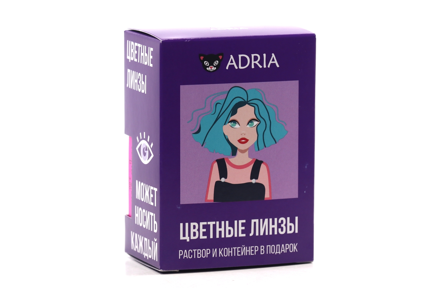 Контактные линзы Adria Glamorous Turquoise мягкие/квартальные -1.00/14.5/8.6, 2 шт