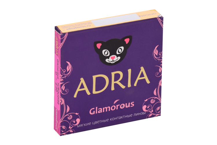 Контактные линзы Adria Glamorous Turquoise мягкие/квартальные -2.00/14.5/8.6, 2 шт