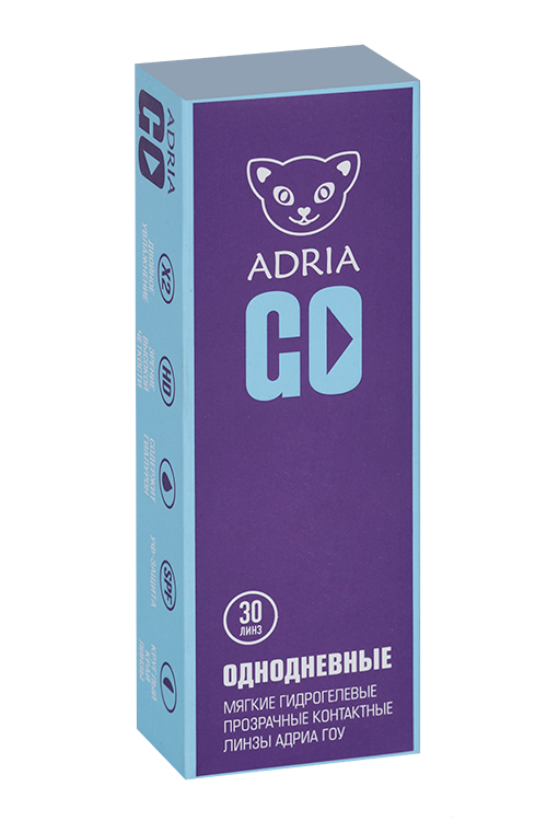 Контактные линзы Adria Go однодневные/прозрачные/гидрогелевые -1.25/14.2/8.6, 30 шт
