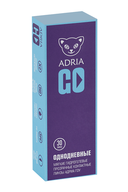 Контактные линзы Adria Go однодневные/прозрачные/гидрогелевые -4.0/14.2/8.6, 30 шт