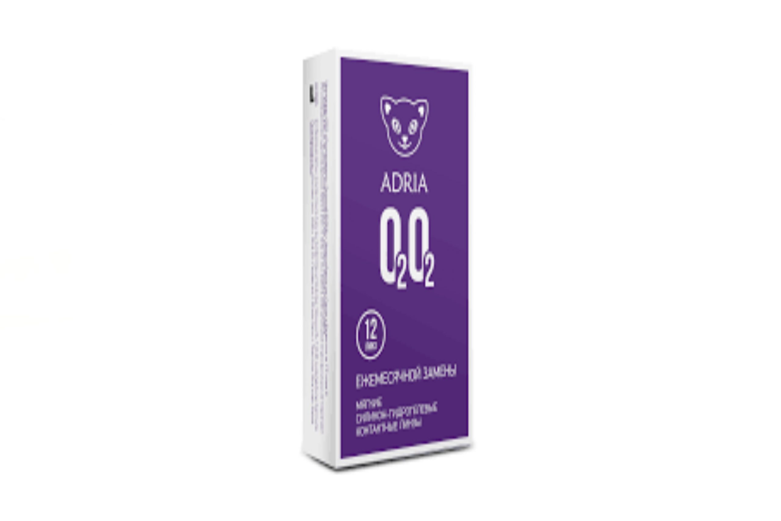 Контактные линзы Adria O2O2 мягкие/силикон-гидрогелевые/ежемесячные -1.25/14.2/8.6, 12 шт