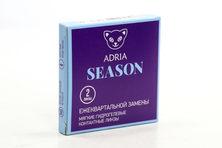 Контактные линзы Adria Season мягкие/корригирующие/ежеквартальные -5.75/14.0/8.6, 2 шт
