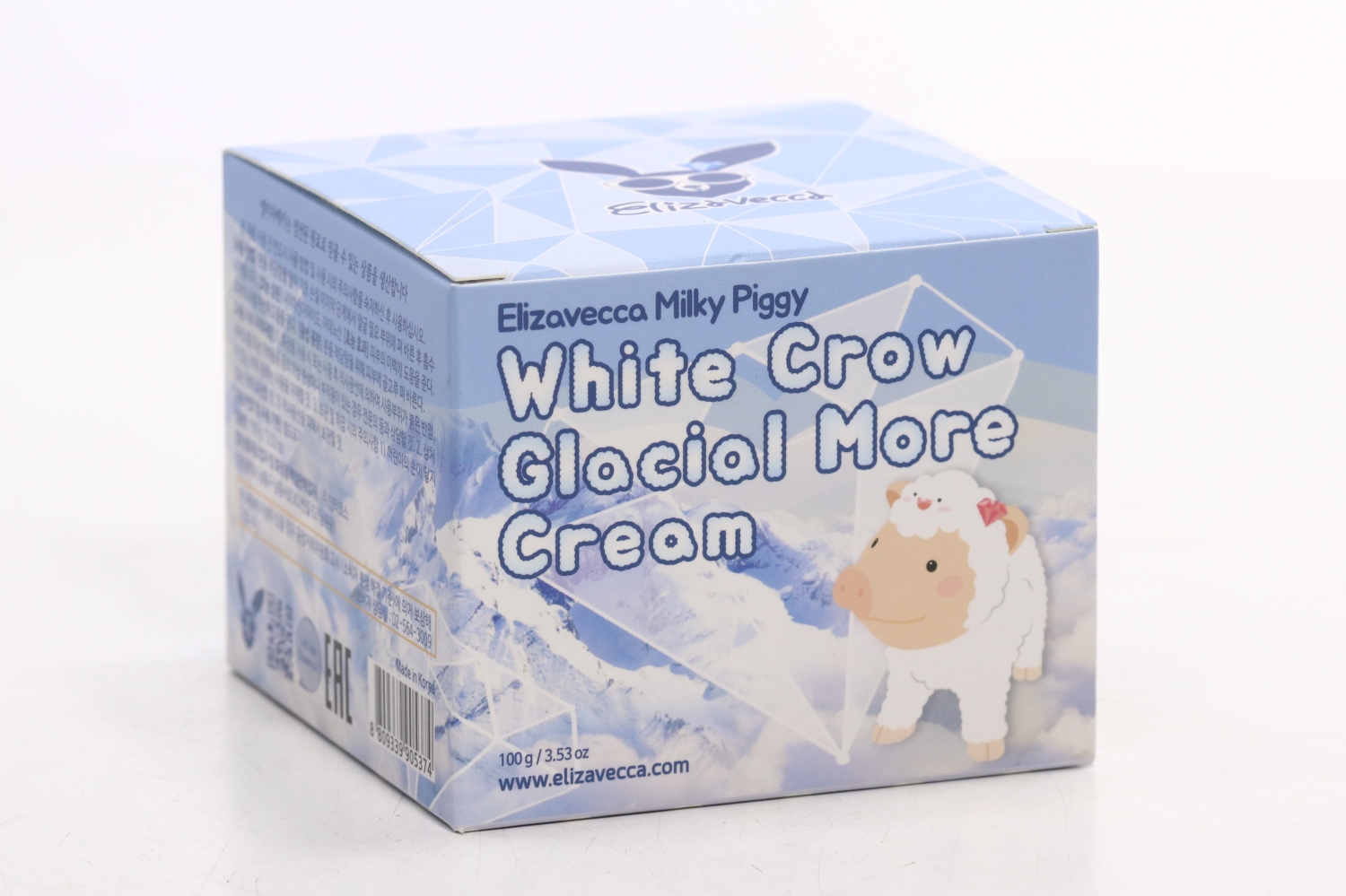 Крем ELIZAVECCA Milky Piggy White Crow Glacial More д/лица осветляющий, 100 мл