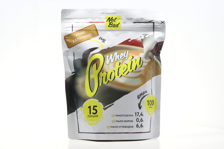 Протеин NotBad сывороточный whey protein кофе капучино, 450 г