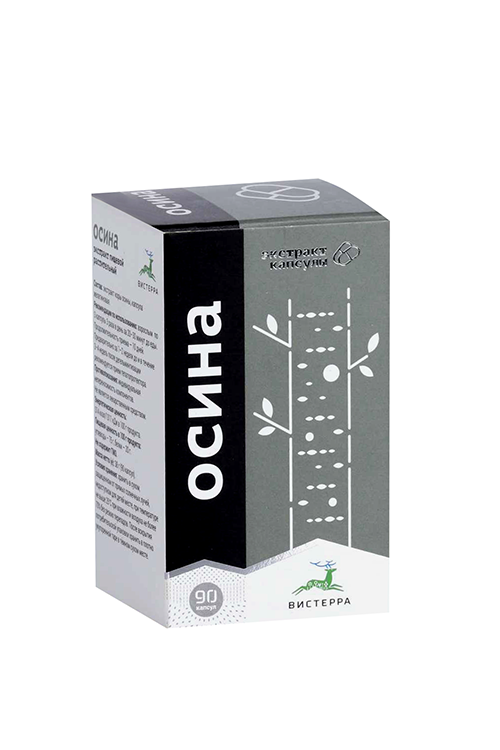 Экстракт Осина, 90 шт, капсулы